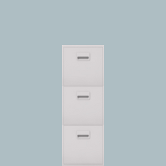 Modular triple filing drawers