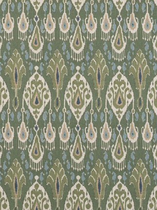 Ikat Bokhara Linen - 03 Emerald