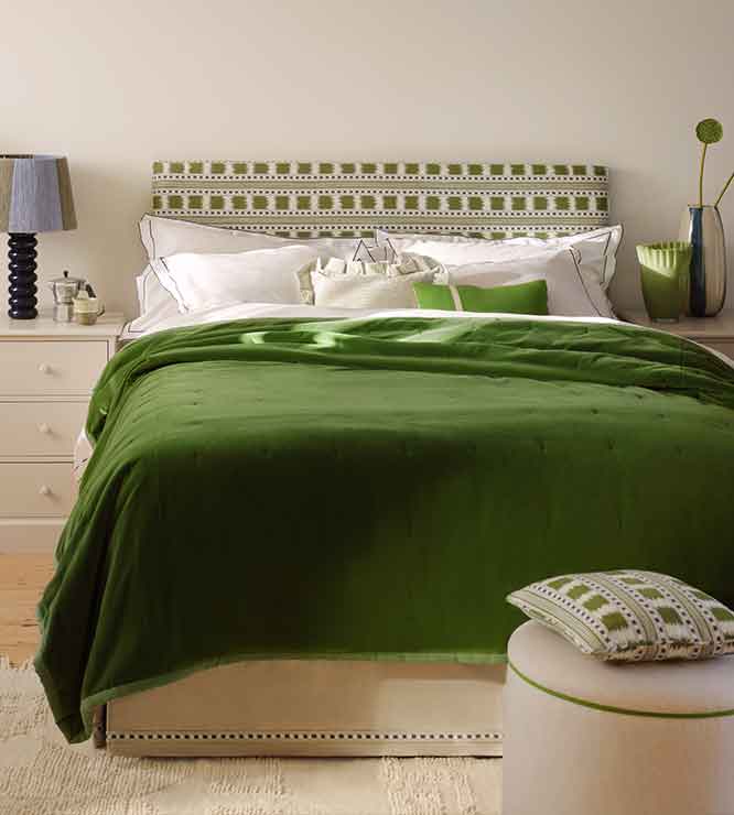 Plain upholstered headboards