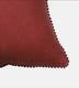 Rosewood beaded linen cushion