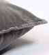 Grey Stonewashed Velvet Cushion