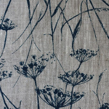 Cowparsley 01 - blue on natural