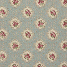 Posy aged linen 04 - duck egg