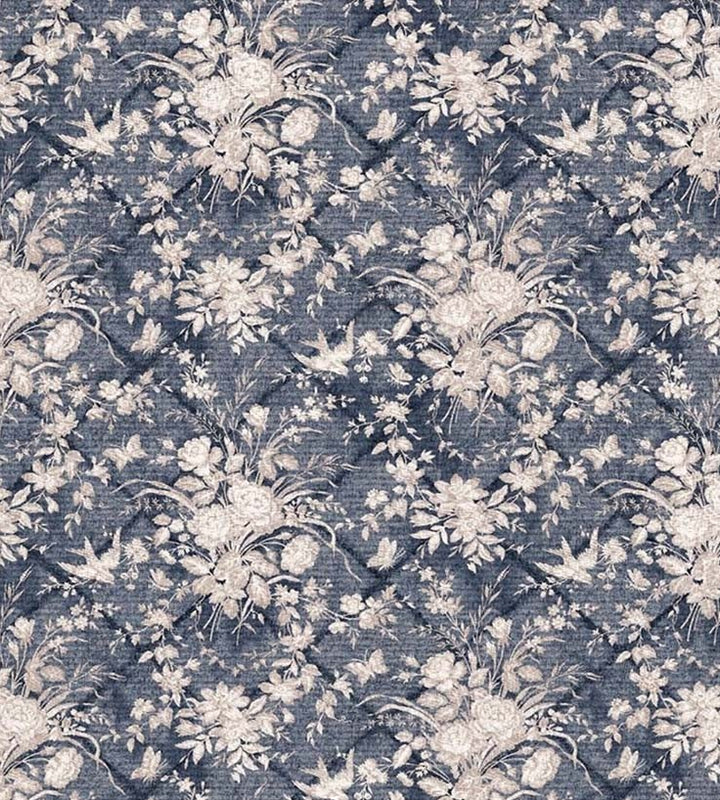 Eliza floral 02 - vintage blue