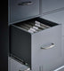 Modular oak top six drawer filing cabinet