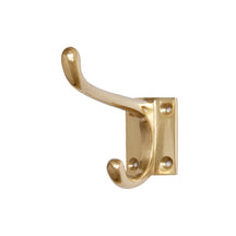 Hat & coat hook - brass