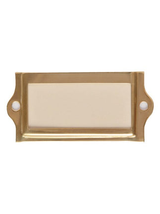 Card holder - brass