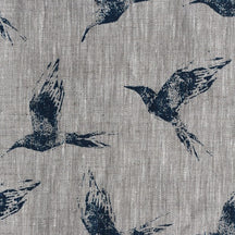 Bollin bird 01 - blue on natural