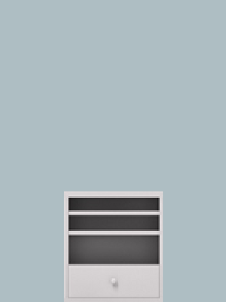 Appliance with 2 shelves + 1 drawer