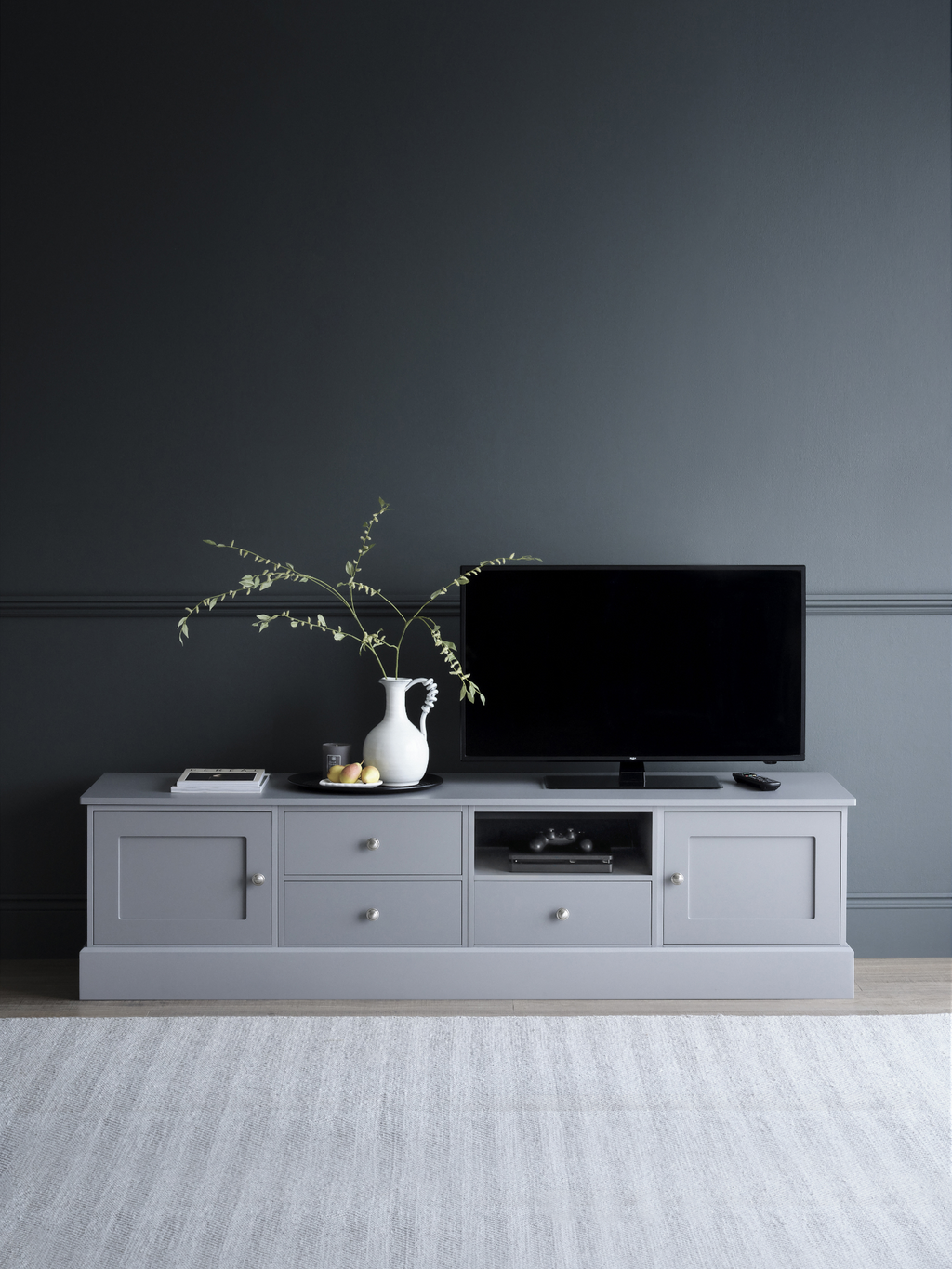 Low grey tv online unit