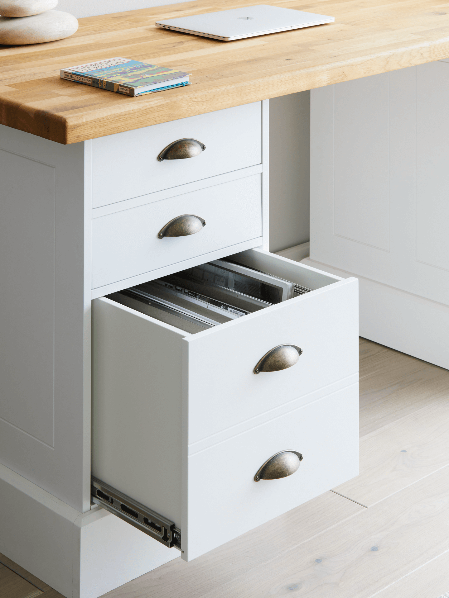 Design your own modular desk with oak top The Dormy House