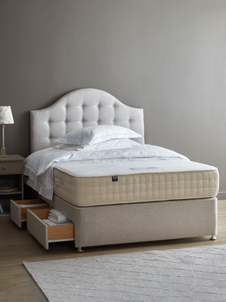 Divan with drawers covered in your choice of fabric