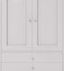 Double top cupboard with hanging rail + 3 drawer base