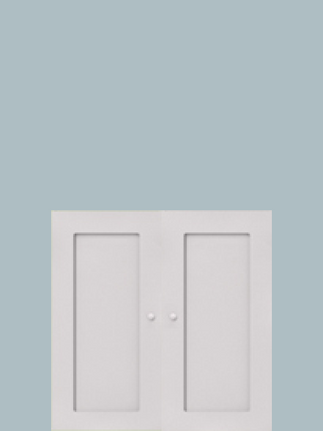 Double cupboard top unit