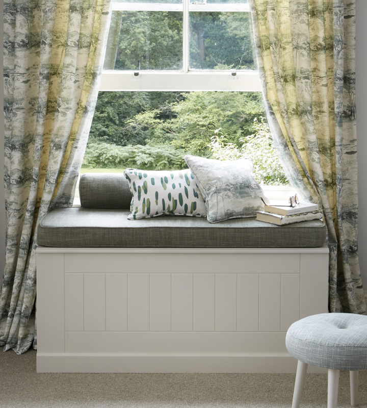 Foam seat pads with zipped and piped cover The Dormy House