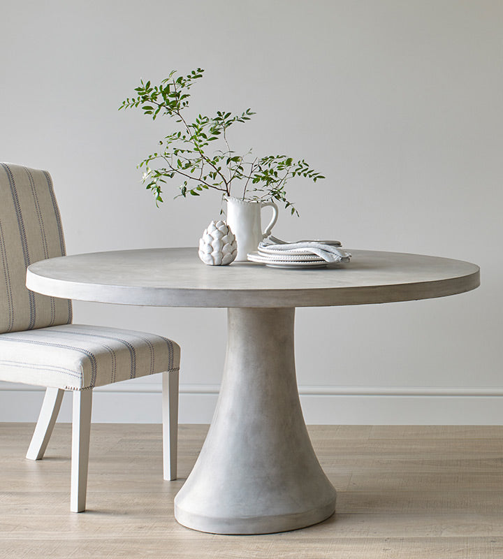 Grey Concrete Dining Table