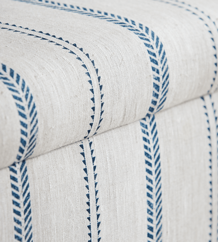 Large outlet patterned ottoman