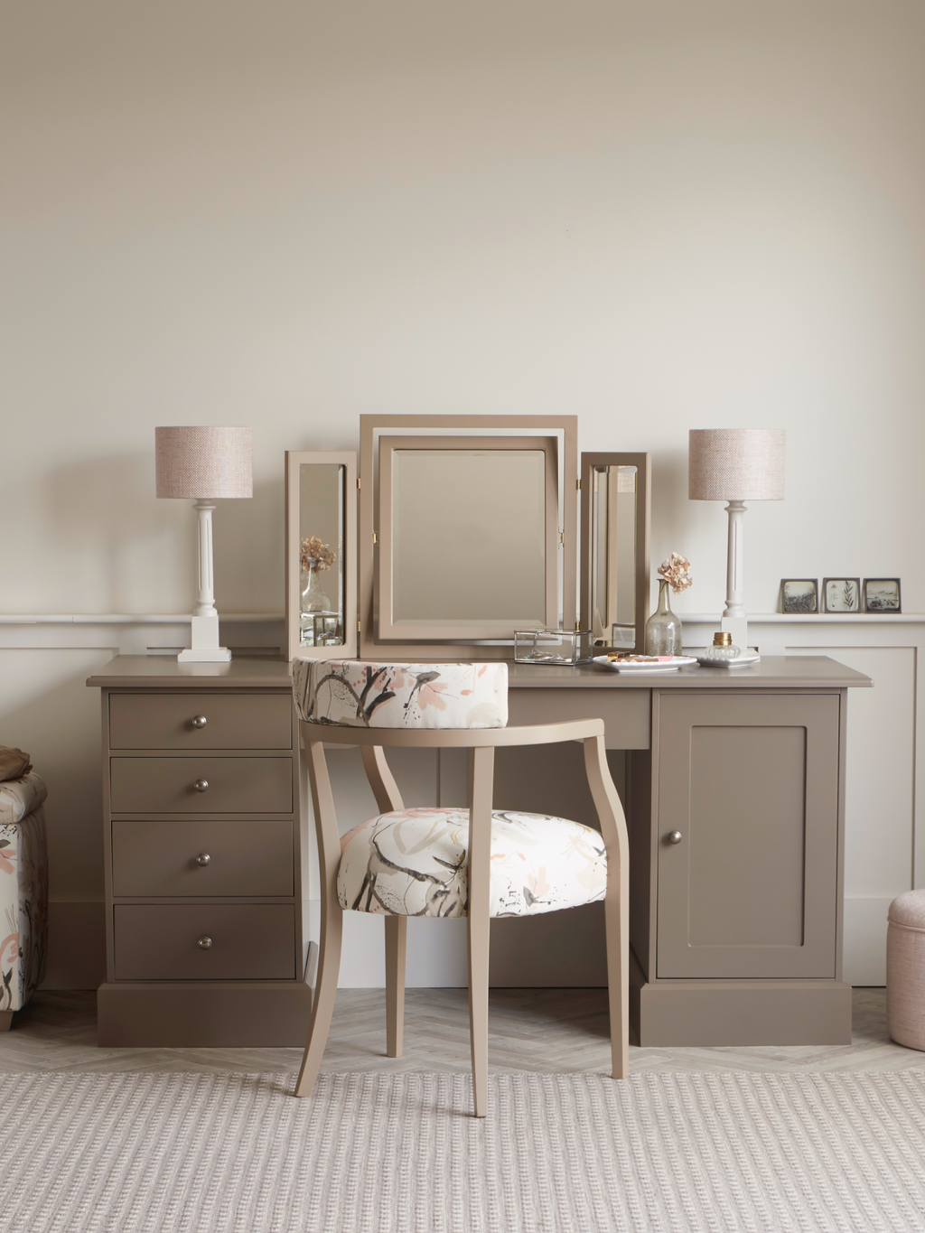 Double Pedestal Dressing Table With Storage The Dormy House
