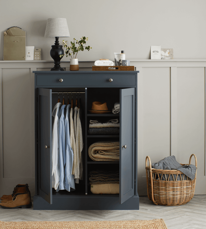 Grey shop small wardrobe
