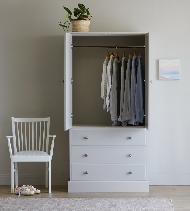 Free Standing Double Wardrobe With Drawers The Dormy House