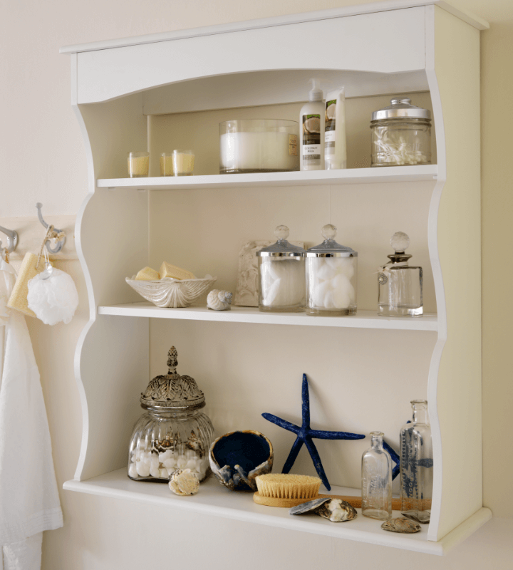 Bathroom display shelves outlet