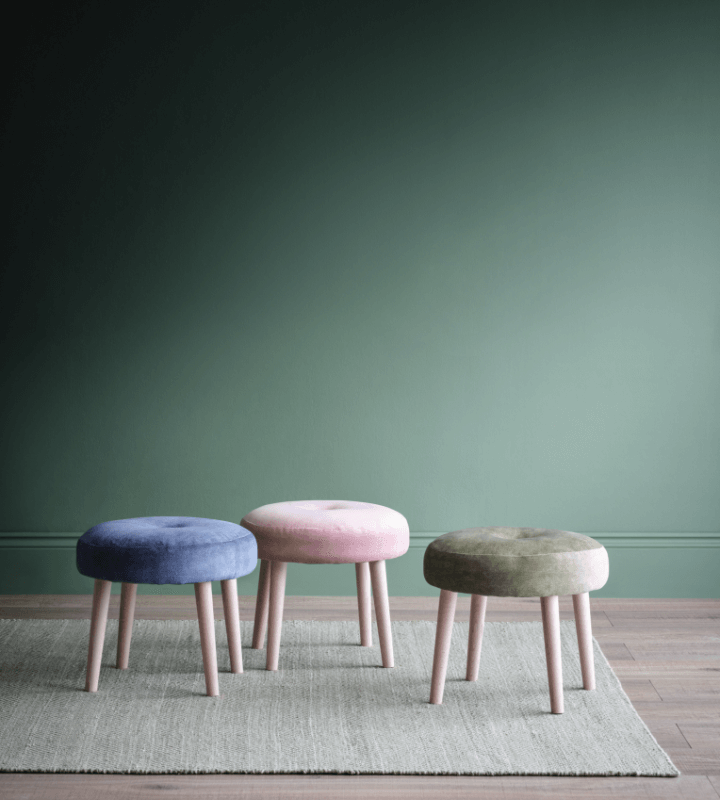 Rochester round footstool