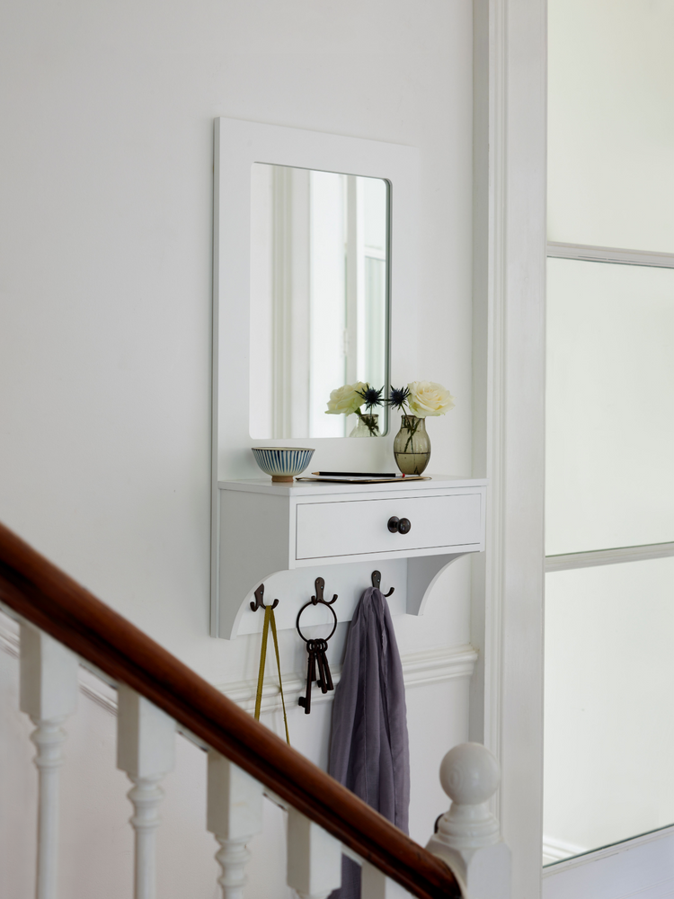 Hallway shelf and mirror discount