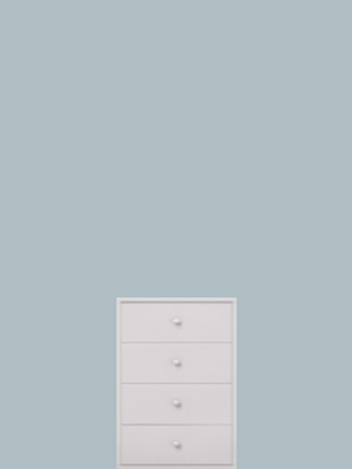 Oak 4 drawer pedestal