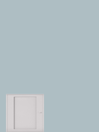 Single top cupboard  hinged left