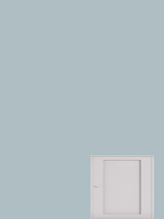 Single top cupboard hinged right