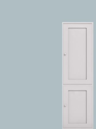 Single cupboard hinged right - with base cupboard