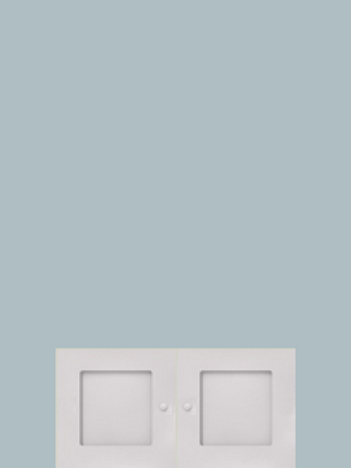Double cupboard top unit