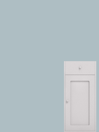 Single low with door hinged right