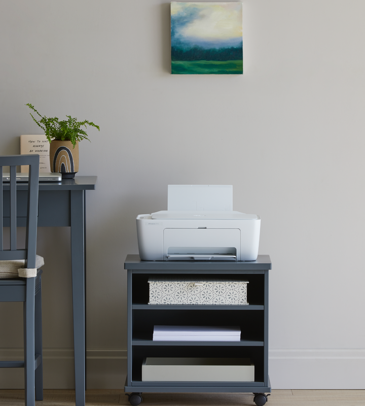 Printer on outlet table