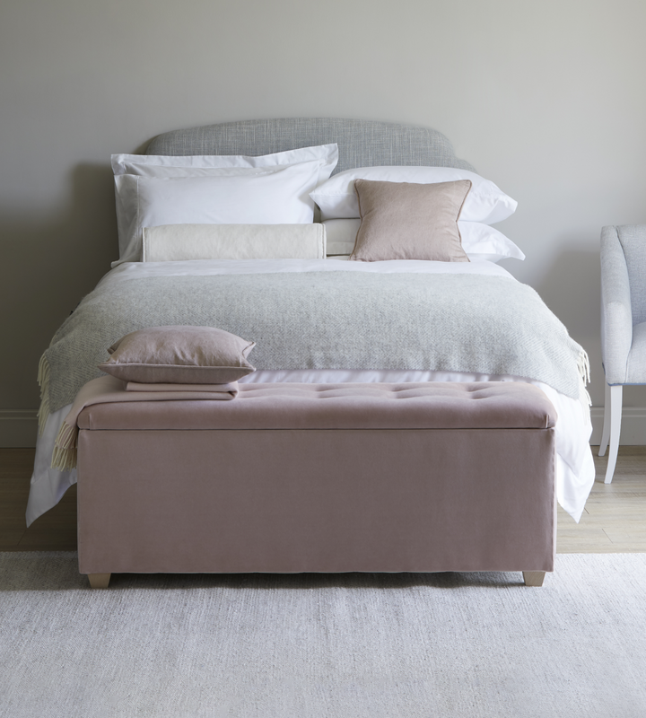 Somersby shallow buttoned ottoman