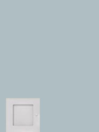 Top unit - single square with door hinged left