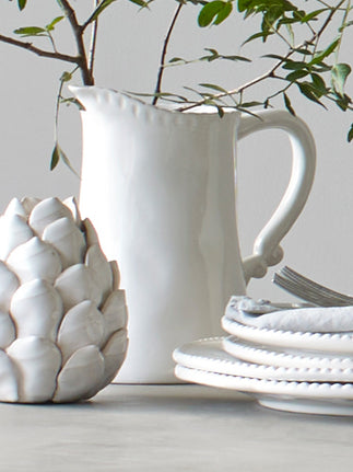 White Ceramic Water Jug