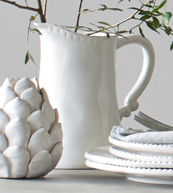 White Ceramic Water Jug