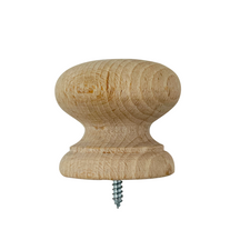 Large wooden knobs - plain
