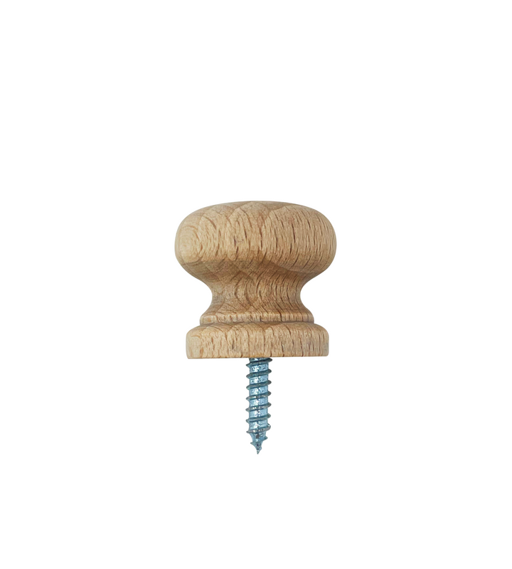 Small wooden knobs - plain