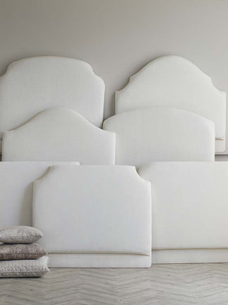 Calico covered headboards