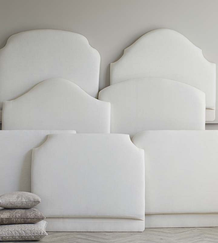 Calico covered headboards